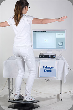 Gesundheits-Check Balance-Test
